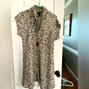 Style and Co size  small cardigan‎ with one snap closure heavy sweater